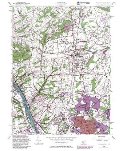 NJ-PA-Pennington: Authoritative US Topos 1954 Preview 1