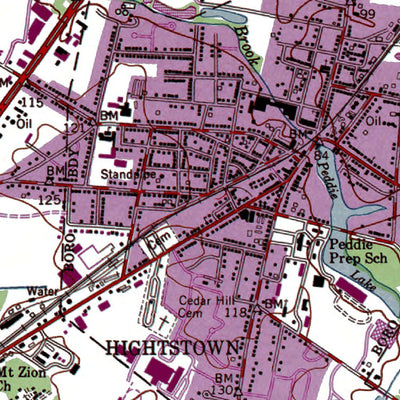 NJ-Hightstown: Authoritative US Topos 1953 Preview 3