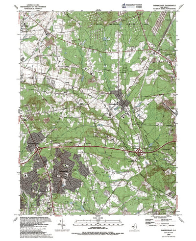 NJ-Farmingdale: Authoritative US Topos 1986 Preview 1