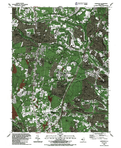 NJ-Lakewood: Authoritative US Topos 1986 Preview 1