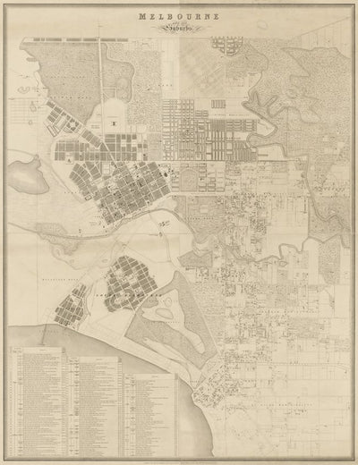 Melbourne & Its suburbs 1855 Preview 1