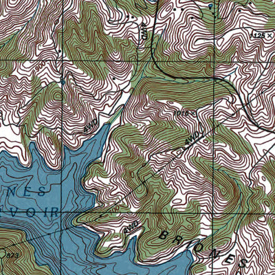 CA-Briones Valley: Authoritative US Topos 1993 Preview 2