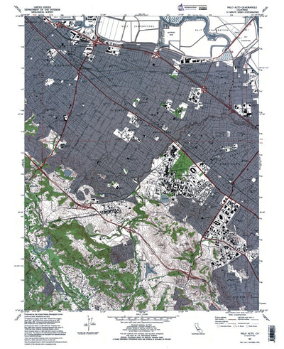 CA-Palo Alto: Authoritative US Topos 1991 Preview 1
