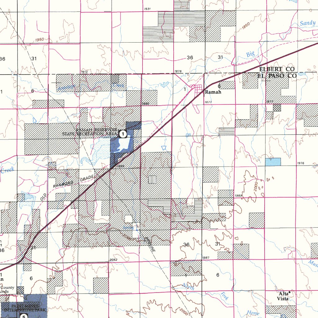 Castle Rock, CO - BLM Minerals Mgmt. Map by Digital Data Services, Inc ...