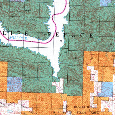 Fort Peck Lake West, MT - BLM Surface Mgmt. Preview 3