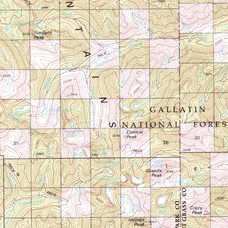 Ringling Map Ringling, MT - BLM Surface Mgmt. Map by Digital Data Services, Inc ...