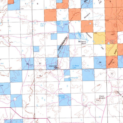 Fence Lake, NM - BLM Surface Mgmt. Preview 2