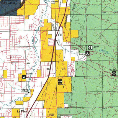 Lbm Map Computer La Pine, OR - BLM Surface Mgmt. Map by Digital Data Services, Inc ...