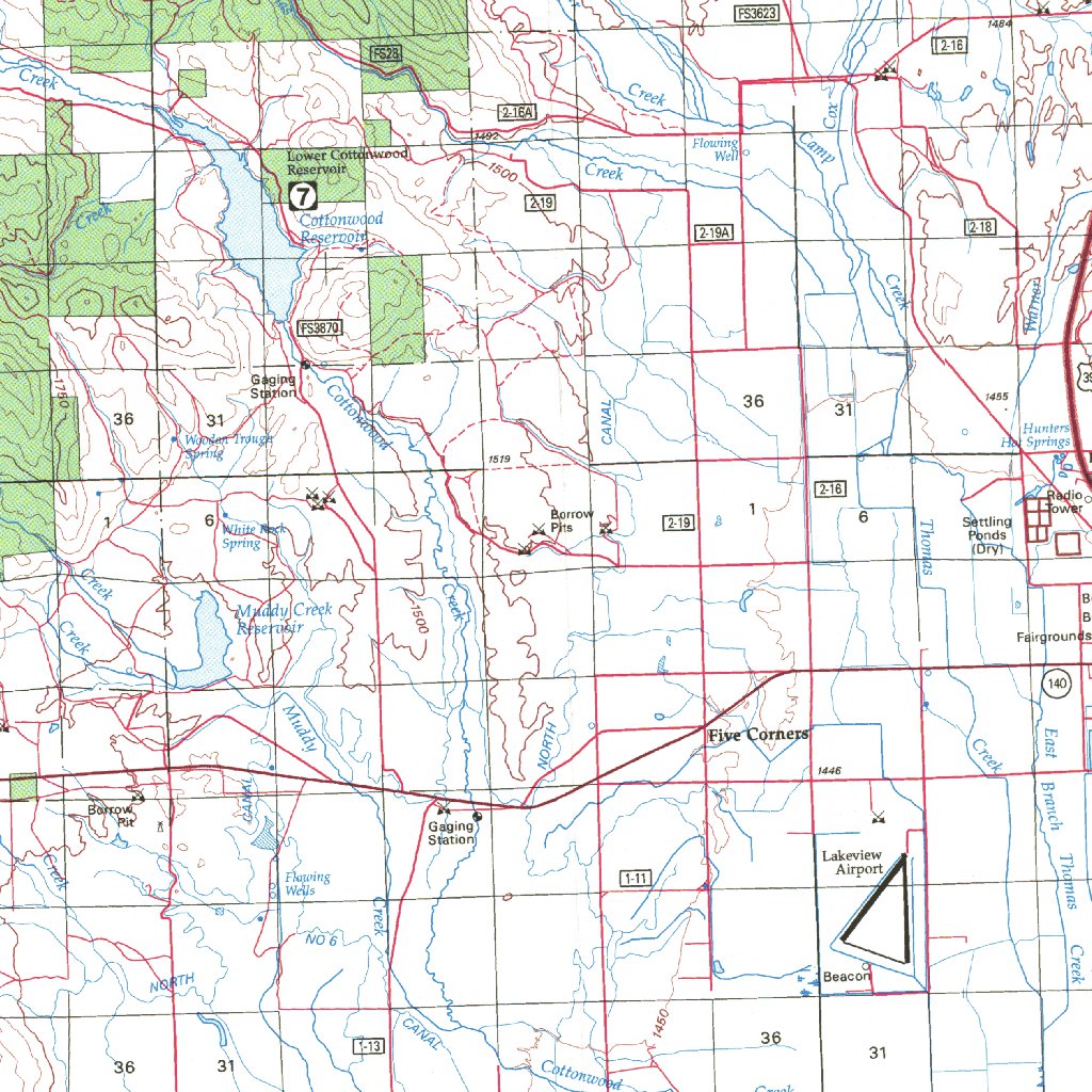 Lakeview, OR - BLM Surface Mgmt. Map by Digital Data Services, Inc ...