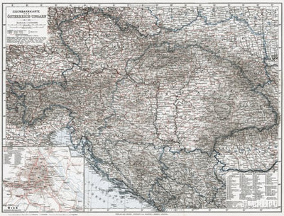 Railway Map of Austria-Hungary in 1910 Preview 1