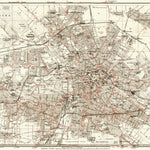 Berlin City Map With Tramway and S-Bahn Network, 1902 Preview 1