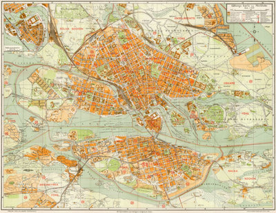 Stockholm City Map, 1922 Preview 1