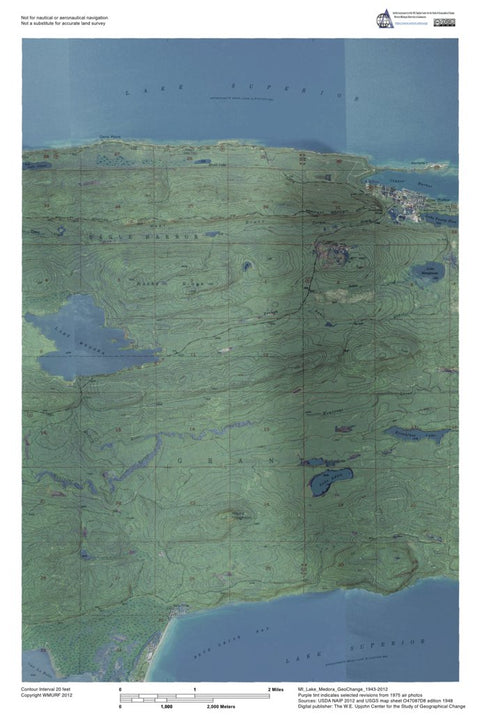 MI-Lake Medora: GeoChange 1943-2012 Preview 1