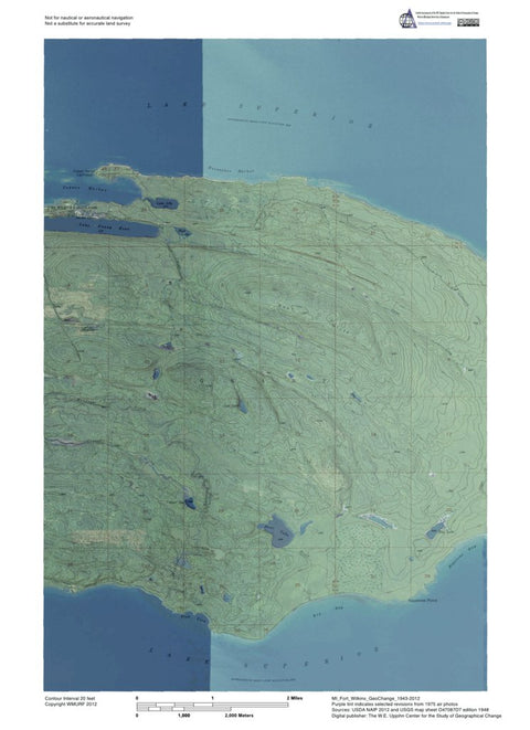 MI-Fort Wilkins: GeoChange 1943-2012 Preview 1