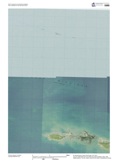 MI-Waugoshance Island: GeoChange 1977-2012 Preview 1