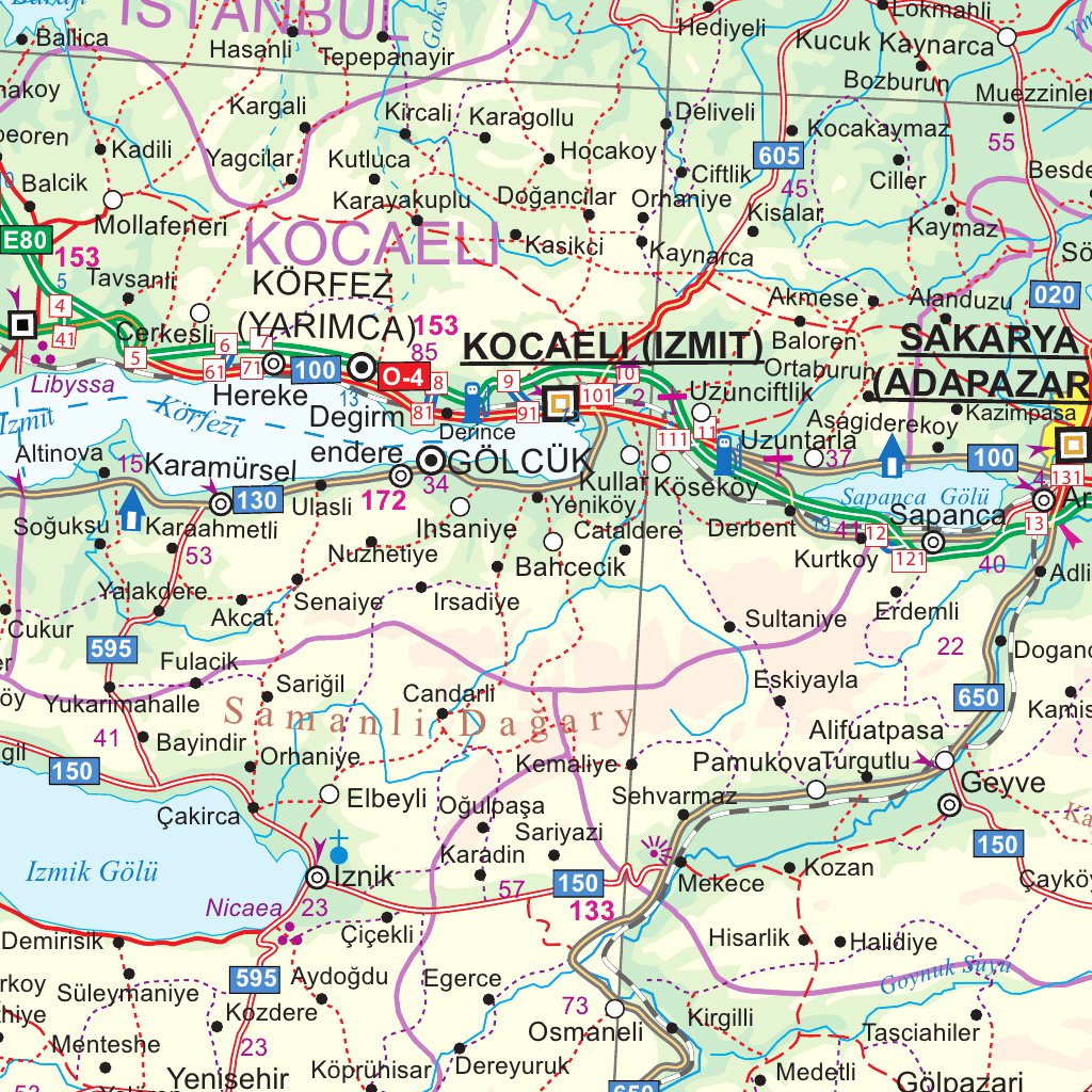 Western Turkey 1:1,100,000 - ITMB Map by ITMB Publishing Ltd. | Avenza Maps