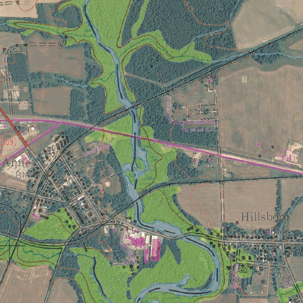 Fort Ridgely Map MD-Ridgely: GeoChange 1942-2011 Map by Western Michigan University ...