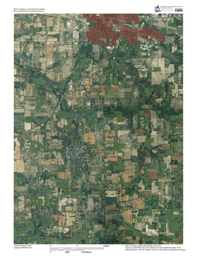 MI-Owosso South: GeoChange 1972-2012 Preview 1