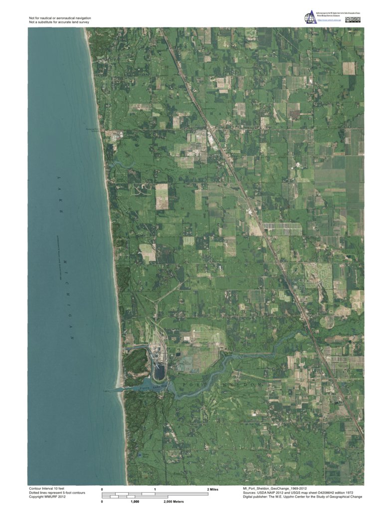 MI-Port Sheldon: GeoChange 1969-2012 Map by Western Michigan University ...