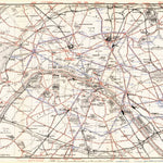 Paris City Map With Tramway and Metro Network, 1910 Preview 1