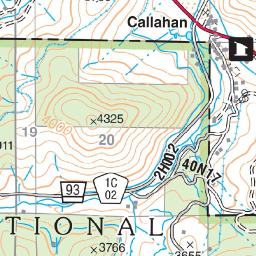 Callahan Map by US Forest Service R5 | Avenza Maps