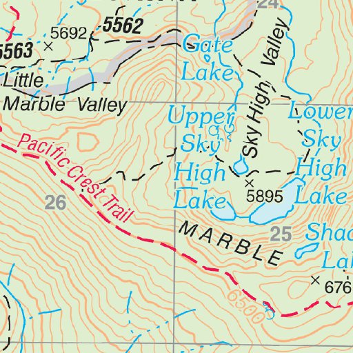 Marble Mountain Map by US Forest Service R5 | Avenza Maps