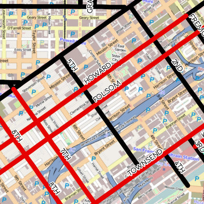 The Ultimate San Francisco Bicycle Route Network Map Preview 3