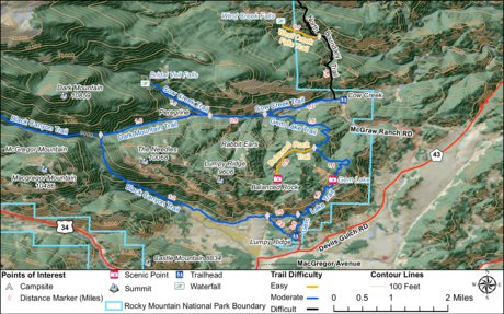 Lumpy Ridge and Cow Creek Map by Walsh Law LLC | Avenza Maps