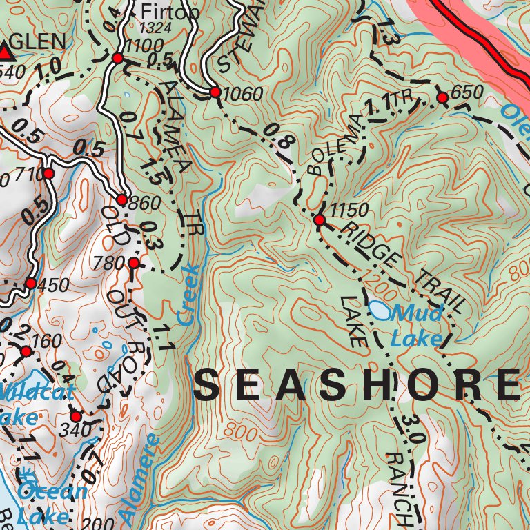 Perry Reyes Map Pt Reyes South Map by Tom Harrison Maps | Avenza Maps