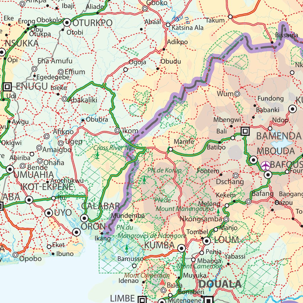 Equatorial Africa - ITMB Map by ITMB Publishing Ltd. | Avenza Maps