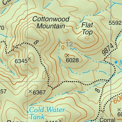 Prescott National Forest Quadrangle: SEEPAGE MOUNTAIN Preview 3