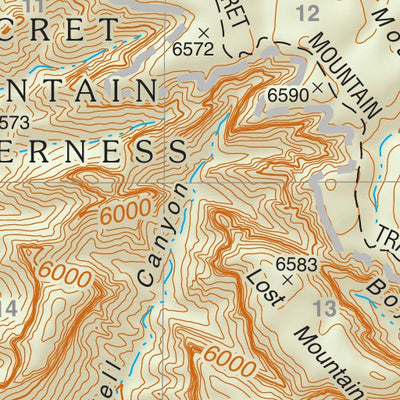Prescott National Forest Quadrangle: LOY BUTTE Preview 3