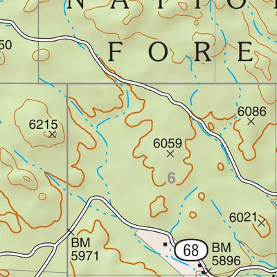 Prescott National Forest Quadrangle: CAMP WOOD Preview 2