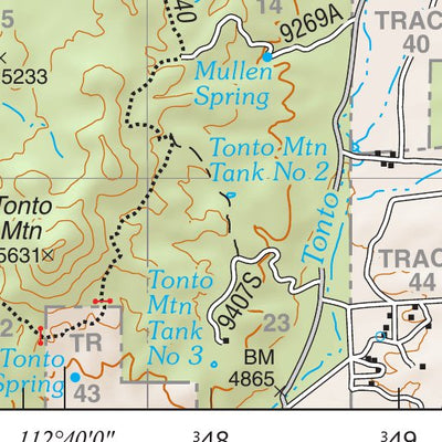 Prescott National Forest Quadrangle: MOUNT JOSH Preview 3