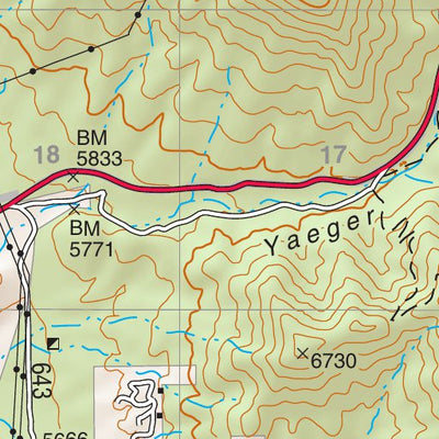 Prescott National Forest Quadrangle: HICKEY MOUNTAIN Preview 2