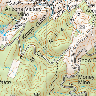 Prescott National Forest Quadrangle: GROOM CREEK Preview 3