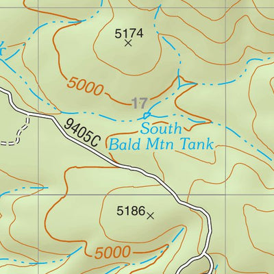 Prescott National Forest Quadrangle: MARTIN MOUNTAIN Preview 2