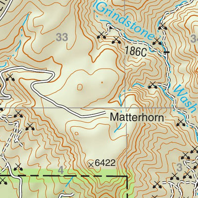 Prescott National Forest Quadrangle: MATTERHORN Preview 3