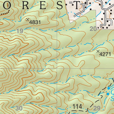Prescott National Forest Quadrangle: COTTONWOOD Preview 2