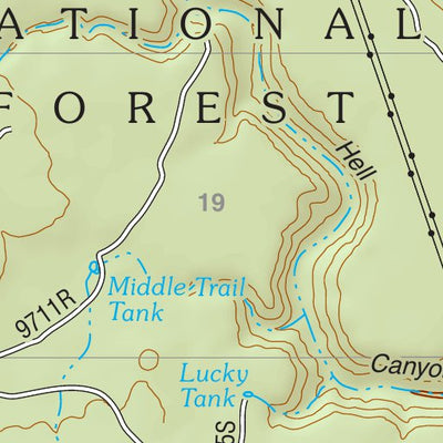 Prescott National Forest Quadrangle: HELL POINT Preview 2