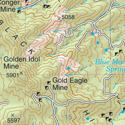 Prescott National Forest Quadrangle: CHERRY Preview 3