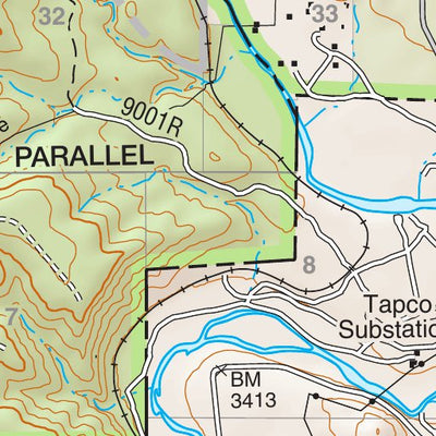 Prescott National Forest Quadrangle: CLARKDALE Preview 2