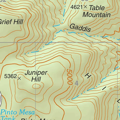 Prescott National Forest Quadrangle: MIDDLE VERDE Preview 2