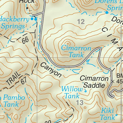 Prescott National Forest Quadrangle: HACKBERRY MOUNTAIN Preview 2