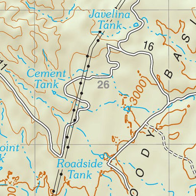 Prescott National Forest Quadrangle: BLOODY BASIN Preview 2