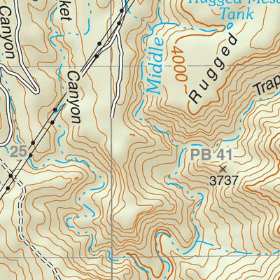 Prescott National Forest Quadrangle: BLOODY BASIN Preview 3