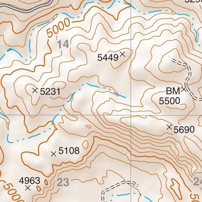 Prescott National Forest Quadrangle: BEHM MESA Preview 2
