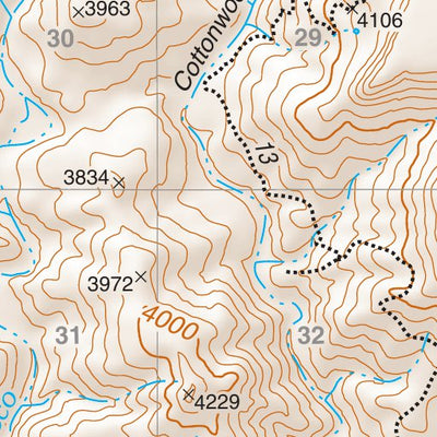 Prescott National Forest Quadrangle: SHERIDAN MOUNTAIN Preview 3