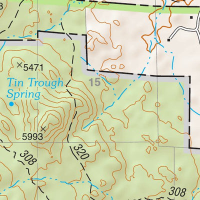 Prescott National Forest Quadrangle: JEROME CANYON Preview 2