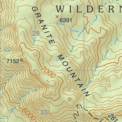 Prescott National Forest Quadrangle: JEROME CANYON Preview 3